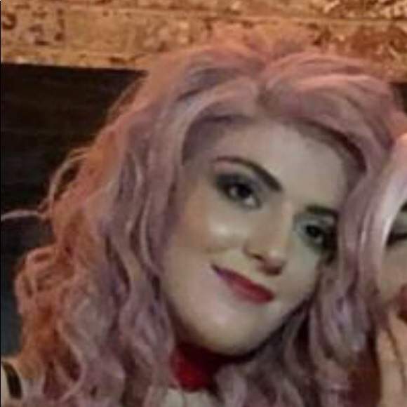 Curly Pink Wig Medium Length - Picture 8 of 8